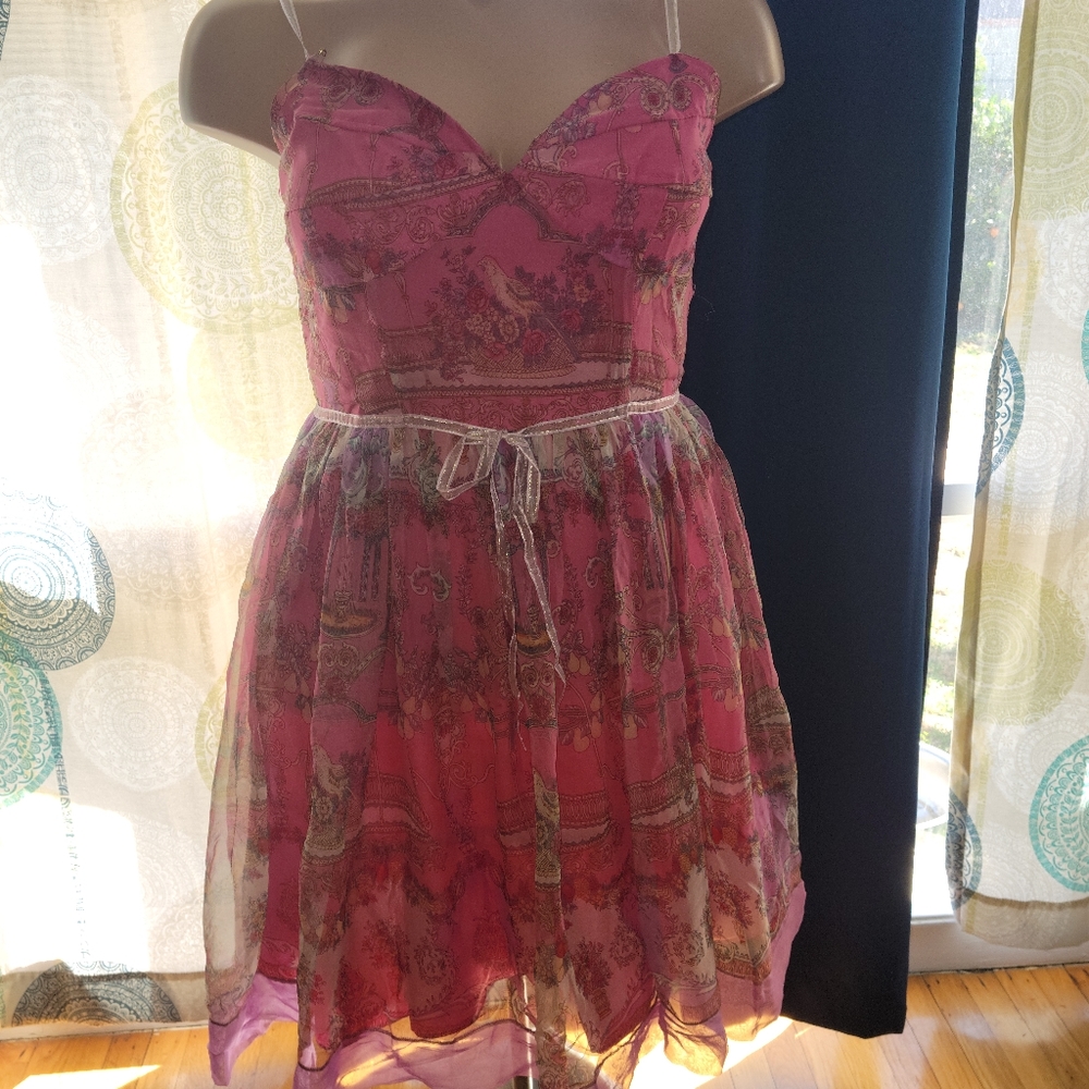 Aline pink dress